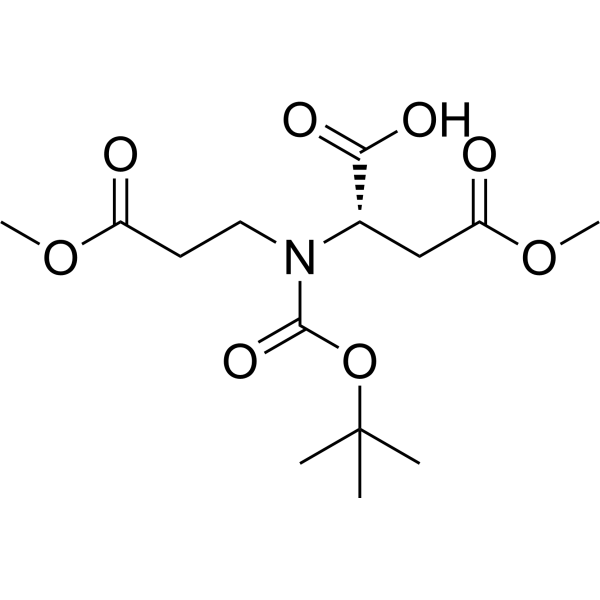 (S)-2-((Tert-butoxycarbonyl)(3-methoxy-3-oxopropyl)amino)-4-methoxy-4-oxobutanoic acid|CS-1386960