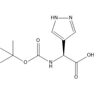 (S)-2-((Tert-butoxycarbonyl)amino)-2-(1H-pyrazol-4-yl)acetic acid|CS-1386961