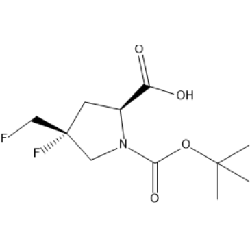 (2S,4R)-1-(Tert-butoxycarbonyl)-4-fluoro-4-(fluoromethyl)pyrrolidine-2-carboxylic acid|CS-1386971