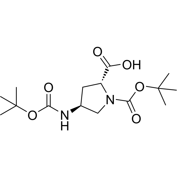 (2R,4S)-1-(Tert-butoxycarbonyl)-4-((tert-butoxycarbonyl)amino)pyrrolidine-2-carboxylic acid|CS-1386990