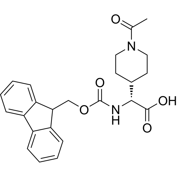 (R)-2-((((9H-Fluoren-9-yl)methoxy)carbonyl)amino)-2-(1-acetylpiperidin-4-yl)acetic acid|CS-1387032