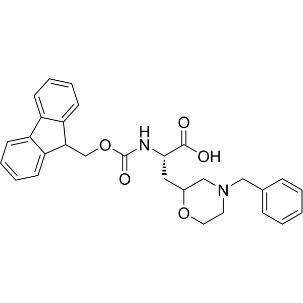 (2S)-2-((((9H-Fluoren-9-yl)methoxy)carbonyl)amino)-3-(4-benzylmorpholin-2-yl)propanoic acid|CS-1387046