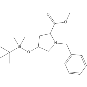 Methyl 1-benzyl-4-((tert-butyldimethylsilyl)oxy)pyrrolidine-2-carboxylate|CS-1387096