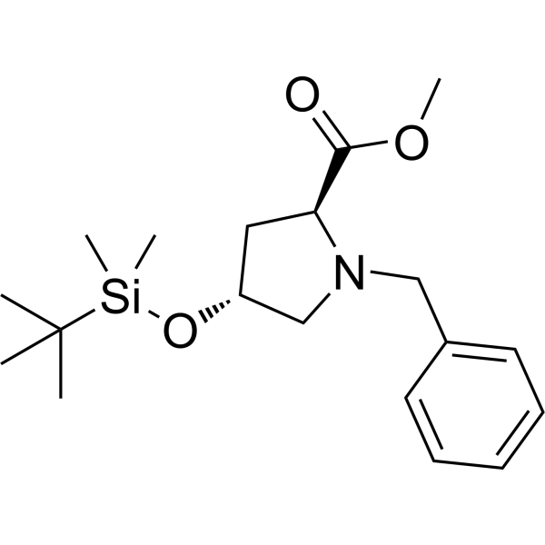 Methyl (2S,4R)-1-benzyl-4-((tert-butyldimethylsilyl)oxy)pyrrolidine-2-carboxylate|CS-1387097