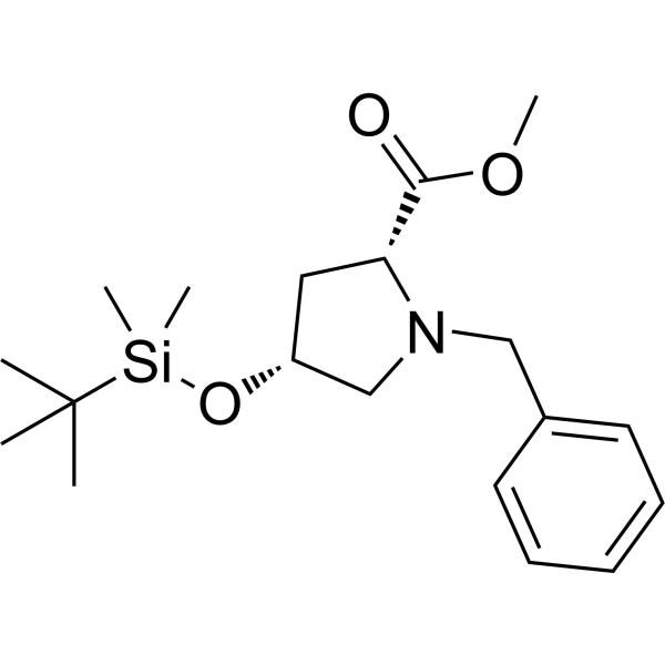 Methyl (2R,4R)-1-benzyl-4-((tert-butyldimethylsilyl)oxy)pyrrolidine-2-carboxylate|CS-1387098
