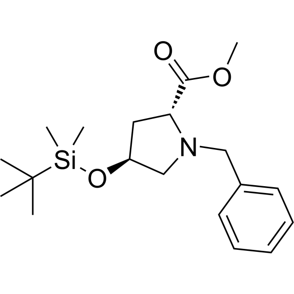 Methyl (2R,4S)-1-benzyl-4-((tert-butyldimethylsilyl)oxy)pyrrolidine-2-carboxylate|CS-1387099