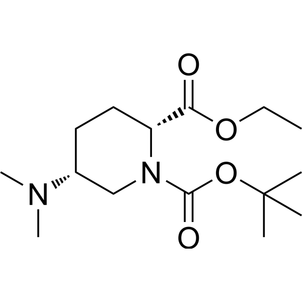 rel-1-(Tert-butyl) 2-ethyl (2R,5R)-5-(dimethylamino)piperidine-1,2-dicarboxylate|CS-1387175