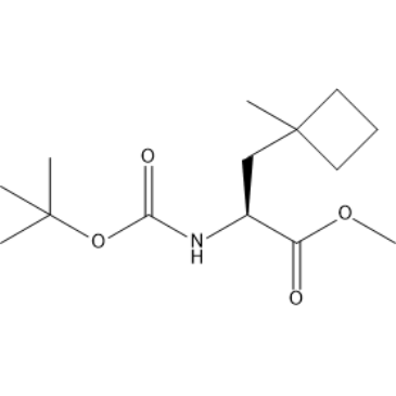 Methyl (S)-2-((tert-butoxycarbonyl)amino)-3-(1-methylcyclobutyl)propanoate|CS-1387195