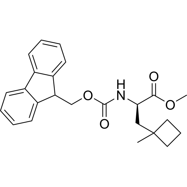 Methyl (R)-2-((((9H-fluoren-9-yl)methoxy)carbonyl)amino)-3-(1-methylcyclobutyl)propanoate|CS-1387200