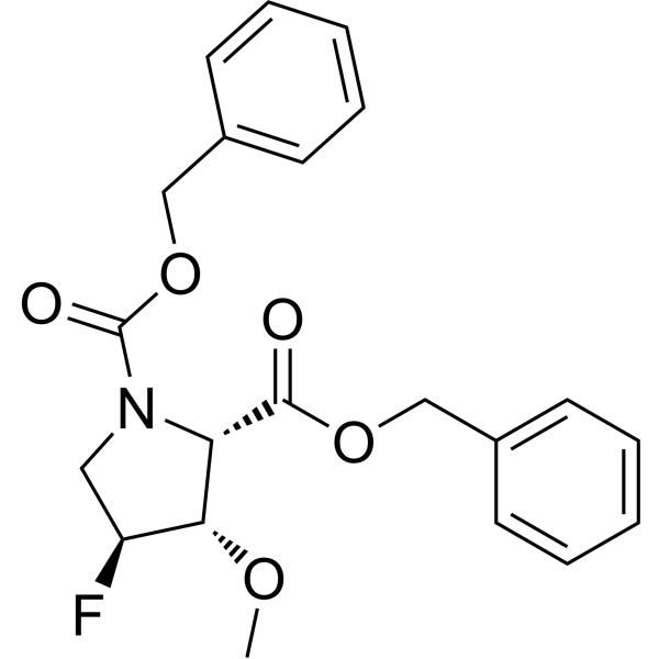 Dibenzyl (2S,3S,4S)-4-fluoro-3-methoxypyrrolidine-1,2-dicarboxylate|CS-1387239