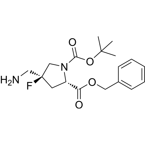 2-Benzyl 1-(tert-butyl) (2S,4S)-4-(aminomethyl)-4-fluoropyrrolidine-1,2-dicarboxylate|CS-1387241