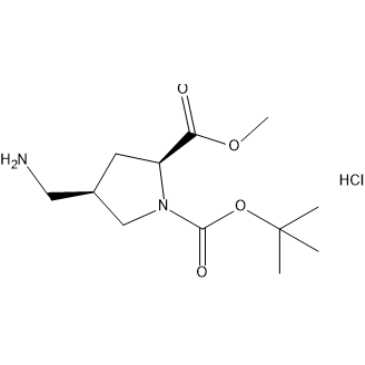 rel-1-(Tert-butyl) 2-methyl (2S,4R)-4-(aminomethyl)pyrrolidine-1,2-dicarboxylate hydrochloride|CS-1387300