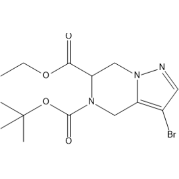 5-(Tert-butyl) 6-ethyl 3-bromo-6,7-dihydropyrazolo[1,5-a]pyrazine-5,6(4H)-dicarboxylate|CS-1387828
