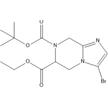 7-(Tert-butyl) 6-ethyl 3-bromo-5,6-dihydroimidazo[1,2-a]pyrazine-6,7(8H)-dicarboxylate|CS-1387875
