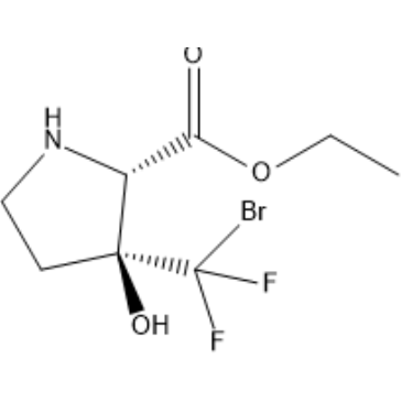 Ethyl (2S,3S)-3-(bromodifluoromethyl)-3-hydroxypyrrolidine-2-carboxylate|CS-1387879