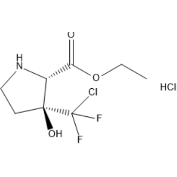 rel-Ethyl (2S,3S)-3-(chlorodifluoromethyl)-3-hydroxypyrrolidine-2-carboxylate hydrochloride|CS-1387889