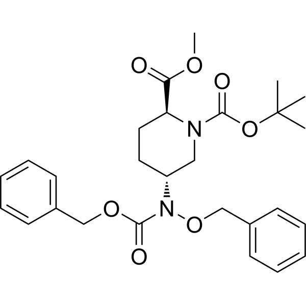 1-(Tert-butyl) 2-methyl (2S,5R)-5-((benzyloxy)((benzyloxy)carbonyl)amino)piperidine-1,2-dicarboxylate|CS-1388036