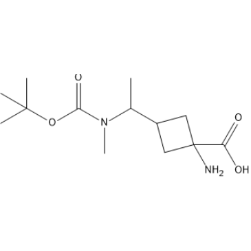 1-Amino-3-(1-((tert-butoxycarbonyl)(methyl)amino)ethyl)cyclobutane-1-carboxylic acid|CS-1388141