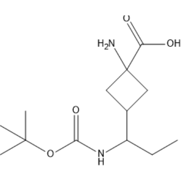 1-Amino-3-(1-((tert-butoxycarbonyl)amino)propyl)cyclobutane-1-carboxylic acid|CS-1388142