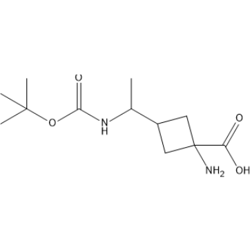 1-Amino-3-(1-((tert-butoxycarbonyl)amino)ethyl)cyclobutane-1-carboxylic acid|CS-1388143