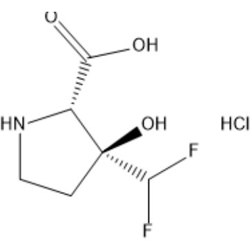 rel-(2S,3S)-3-(Difluoromethyl)-3-hydroxypyrrolidine-2-carboxylic acid hydrochloride|CS-1389011
