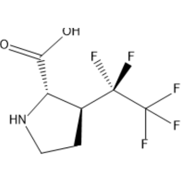 rel-(2S,3S)-3-(Perfluoroethyl)pyrrolidine-2-carboxylic acid|CS-1389014