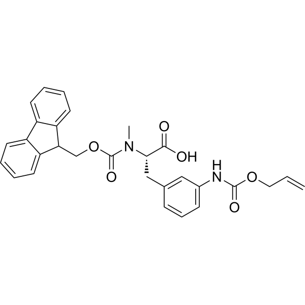 (S)-2-((((9H-Fluoren-9-yl)methoxy)carbonyl)(methyl)amino)-3-(3-(((allyloxy)carbonyl)amino)phenyl)propanoic acid|CS-1389051