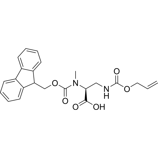 (S)-2-((((9H-Fluoren-9-yl)methoxy)carbonyl)(methyl)amino)-3-(((allyloxy)carbonyl)amino)propanoic acid|CS-1389069