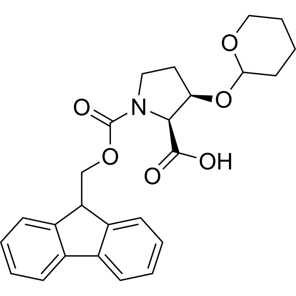 (2S,3R)-1-(((9H-Fluoren-9-yl)methoxy)carbonyl)-3-((tetrahydro-2H-pyran-2-yl)oxy)pyrrolidine-2-carboxylic acid|CS-1389087