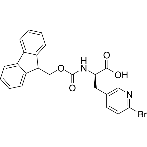 (R)-2-((((9H-Fluoren-9-yl)methoxy)carbonyl)amino)-3-(6-bromopyridin-3-yl)propanoic acid|CS-1389119