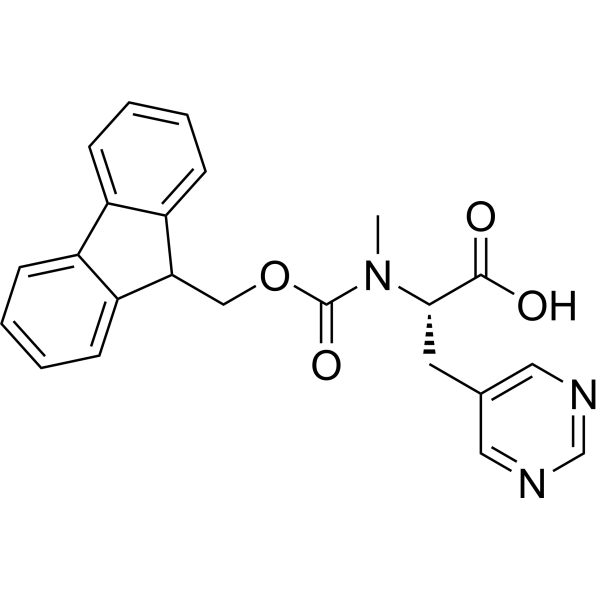 (S)-2-((((9H-Fluoren-9-yl)methoxy)carbonyl)(methyl)amino)-3-(pyrimidin-5-yl)propanoic acid|CS-1389121