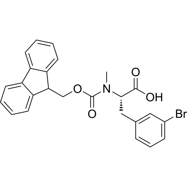 (S)-2-((((9H-Fluoren-9-yl)methoxy)carbonyl)(methyl)amino)-3-(3-bromophenyl)propanoic acid|CS-1389174