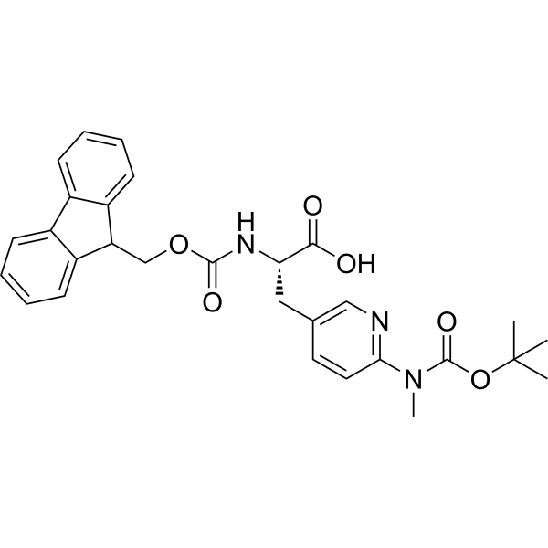 (S)-2-((((9H-Fluoren-9-yl)methoxy)carbonyl)amino)-3-(6-((tert-butoxycarbonyl)(methyl)amino)pyridin-3-yl)propanoic acid|CS-1389193