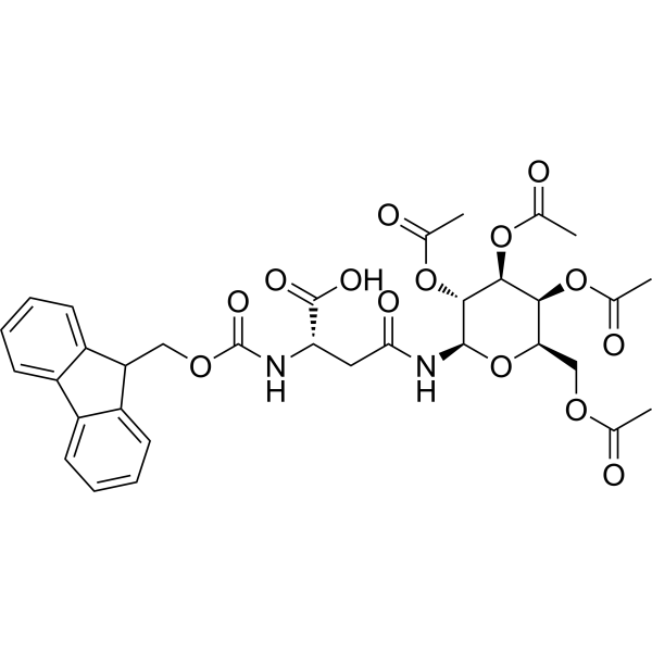 N2-(((9H-Fluoren-9-yl)methoxy)carbonyl)-N4-((2R,3R,4S,5S,6R)-3,4,5-triacetoxy-6-(acetoxymethyl)tetrahydro-2H-pyran-2-yl)-l-asparagine|CS-1389205