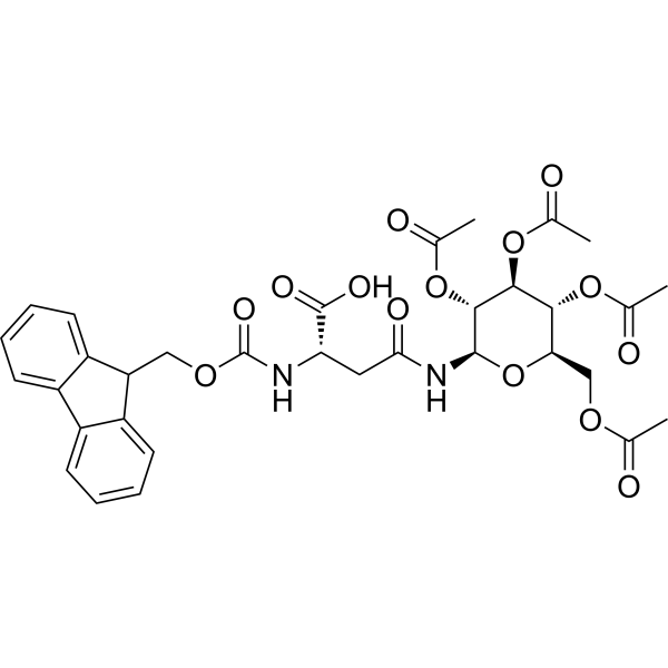 N2-(((9H-Fluoren-9-yl)methoxy)carbonyl)-N4-((2R,3R,4S,5R,6R)-3,4,5-triacetoxy-6-(acetoxymethyl)tetrahydro-2H-pyran-2-yl)-l-asparagine|CS-1389206