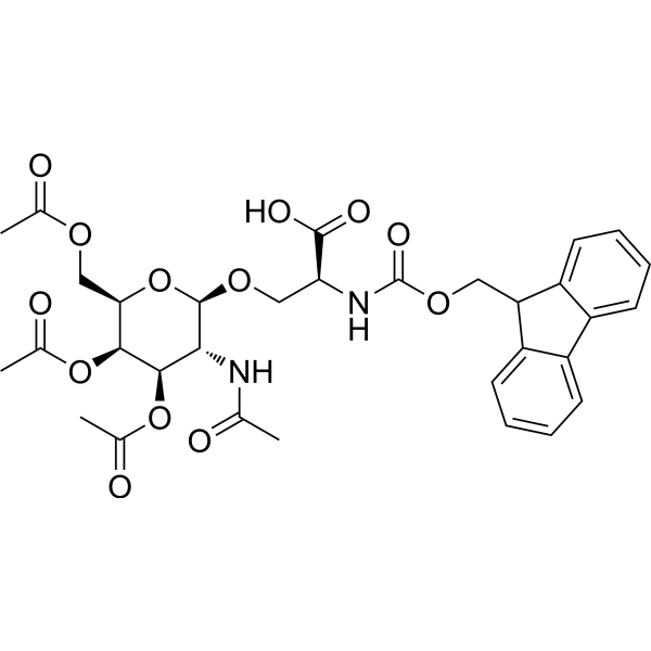 N-(((9H-Fluoren-9-yl)methoxy)carbonyl)-O-((2R,3R,4R,5R,6R)-3-acetamido-4,5-diacetoxy-6-(acetoxymethyl)tetrahydro-2H-pyran-2-yl)-l-serine|CS-1389208