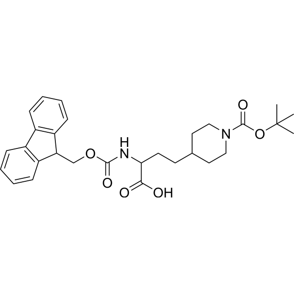 2-((((9H-Fluoren-9-yl)methoxy)carbonyl)amino)-4-(1-(tert-butoxycarbonyl)piperidin-4-yl)butanoic acid|CS-1389230
