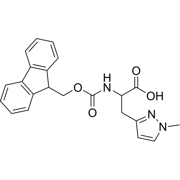 2-((((9H-Fluoren-9-yl)methoxy)carbonyl)amino)-3-(1-methyl-1H-pyrazol-3-yl)propanoic acid|CS-1389263