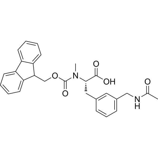 (S)-2-((((9H-Fluoren-9-yl)methoxy)carbonyl)(methyl)amino)-3-(3-(acetamidomethyl)phenyl)propanoic acid|CS-1389266