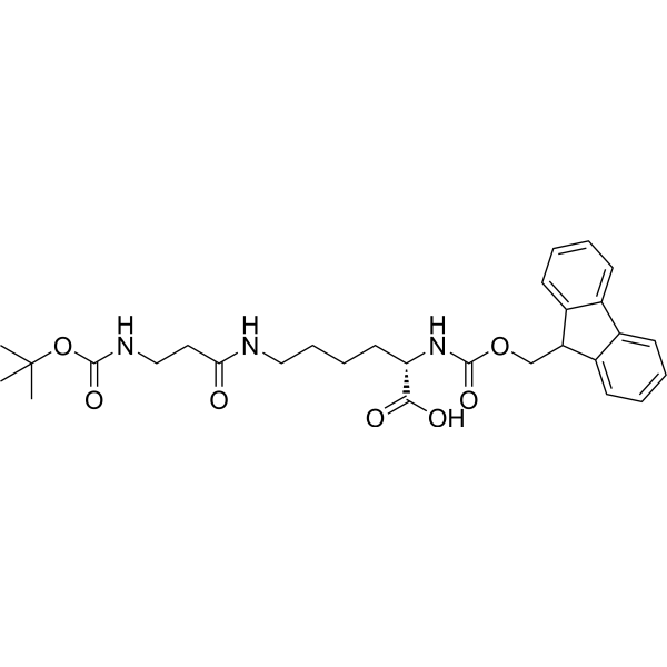 N2-(((9H-Fluoren-9-yl)methoxy)carbonyl)-N6-(3-((tert-butoxycarbonyl)amino)propanoyl)-l-lysine|CS-1389271