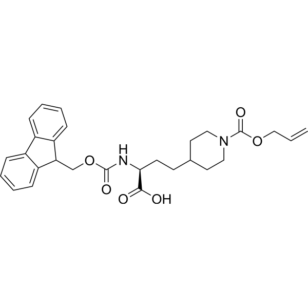 (S)-2-((((9H-Fluoren-9-yl)methoxy)carbonyl)amino)-4-(1-((allyloxy)carbonyl)piperidin-4-yl)butanoic acid|CS-1389277