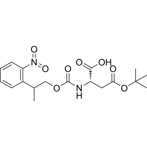 (2S)-4-(Tert-butoxy)-2-(((2-(2-nitrophenyl)propoxy)carbonyl)amino)-4-oxobutanoic acid|CS-1389286