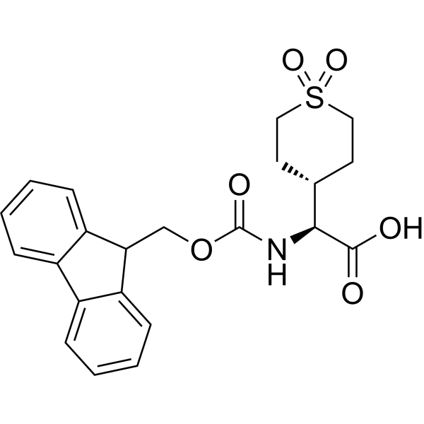 (S)-2-((((9H-Fluoren-9-yl)methoxy)carbonyl)amino)-2-(1,1-dioxidotetrahydro-2H-thiopyran-4-yl)acetic acid|CS-1389288