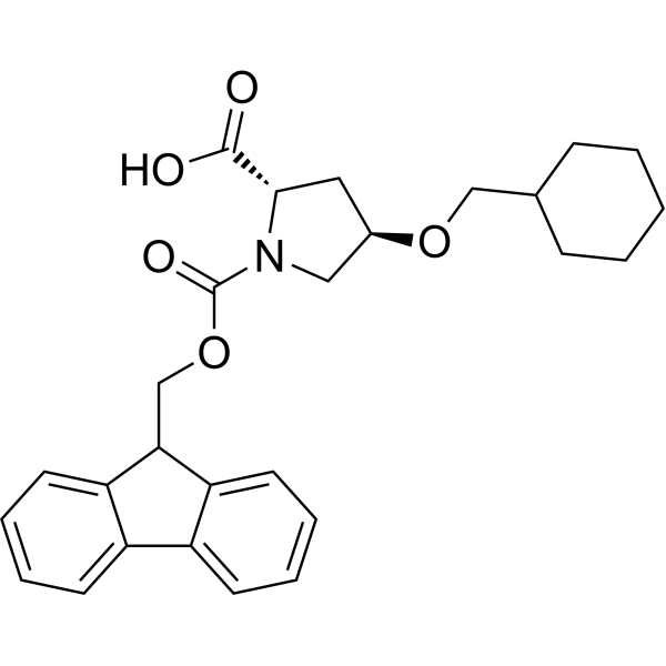 (2S,4R)-1-(((9H-Fluoren-9-yl)methoxy)carbonyl)-4-(cyclohexylmethoxy)pyrrolidine-2-carboxylic acid|CS-1389298
