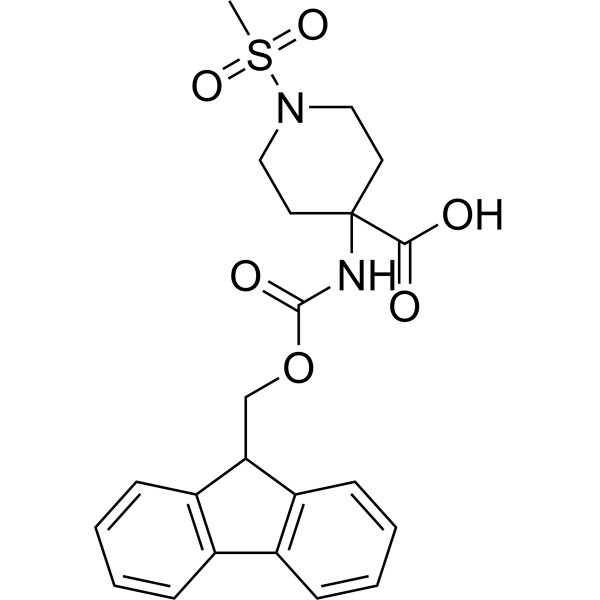 4-((((9H-Fluoren-9-yl)methoxy)carbonyl)amino)-1-(methylsulfonyl)piperidine-4-carboxylic acid|CS-1389300
