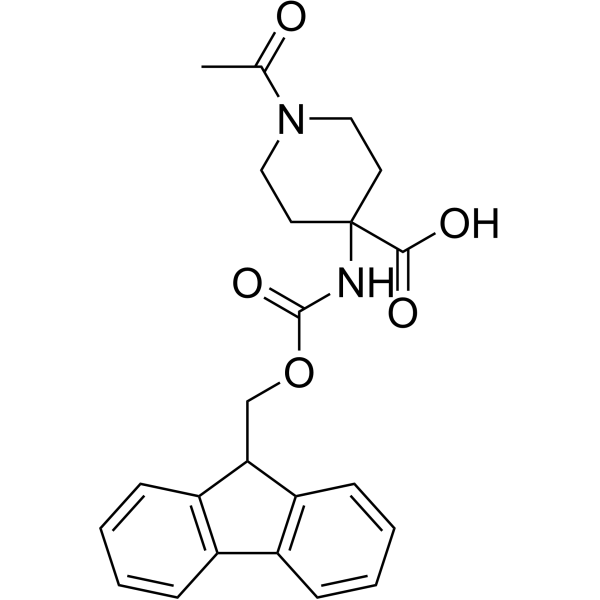 4-((((9H-Fluoren-9-yl)methoxy)carbonyl)amino)-1-acetylpiperidine-4-carboxylic acid|CS-1389315