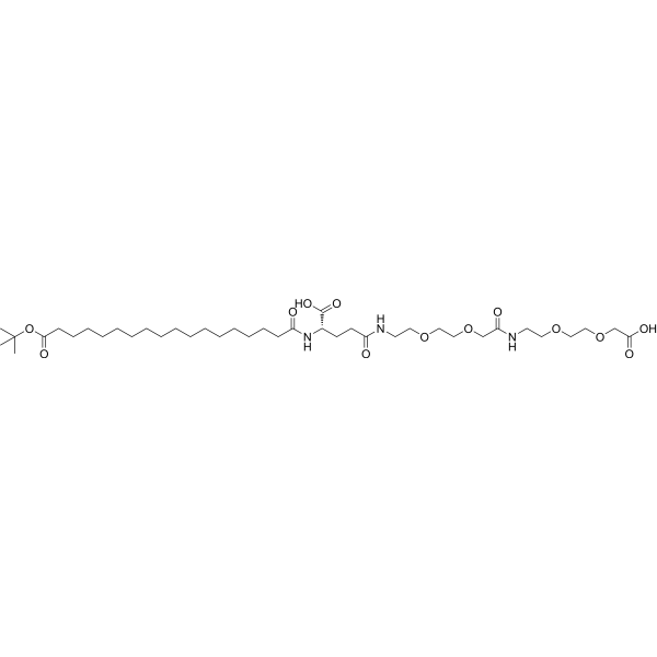 (S)-22-(18-(Tert-butoxy)-18-oxooctadecanamido)-10,19-dioxo-3,6,12,15-tetraoxa-9,18-diazatricosanedioic acid|CS-1389321