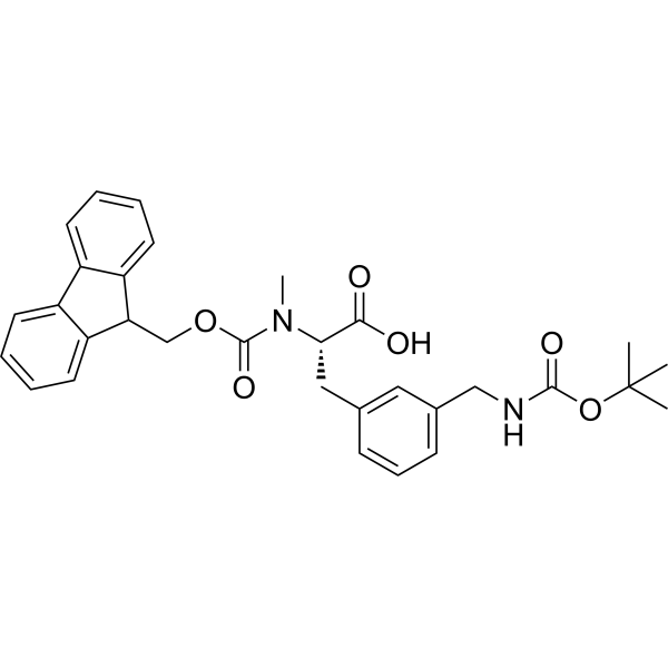 (S)-2-((((9H-Fluoren-9-yl)methoxy)carbonyl)(methyl)amino)-3-(3-(((tert-butoxycarbonyl)amino)methyl)phenyl)propanoic acid|CS-1389337