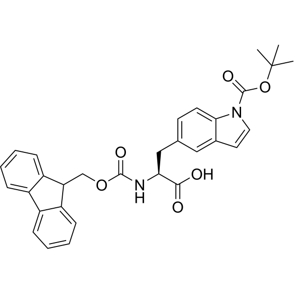 (S)-2-((((9H-Fluoren-9-yl)methoxy)carbonyl)amino)-3-(1-(tert-butoxycarbonyl)-1H-indol-5-yl)propanoic acid|CS-1389345