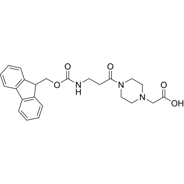 2-(4-(3-((((9H-Fluoren-9-yl)methoxy)carbonyl)amino)propanoyl)piperazin-1-yl)acetic acid|CS-1389352